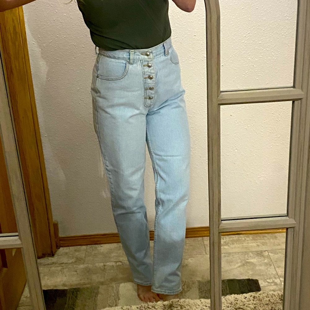 Vintage High Waisted Button Up Lawman Jeans